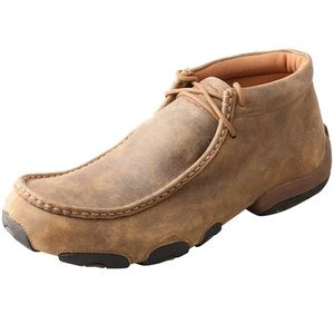 Twisted X Boots Bomber men's driving Mocs D round toe sz 12 new in box brown